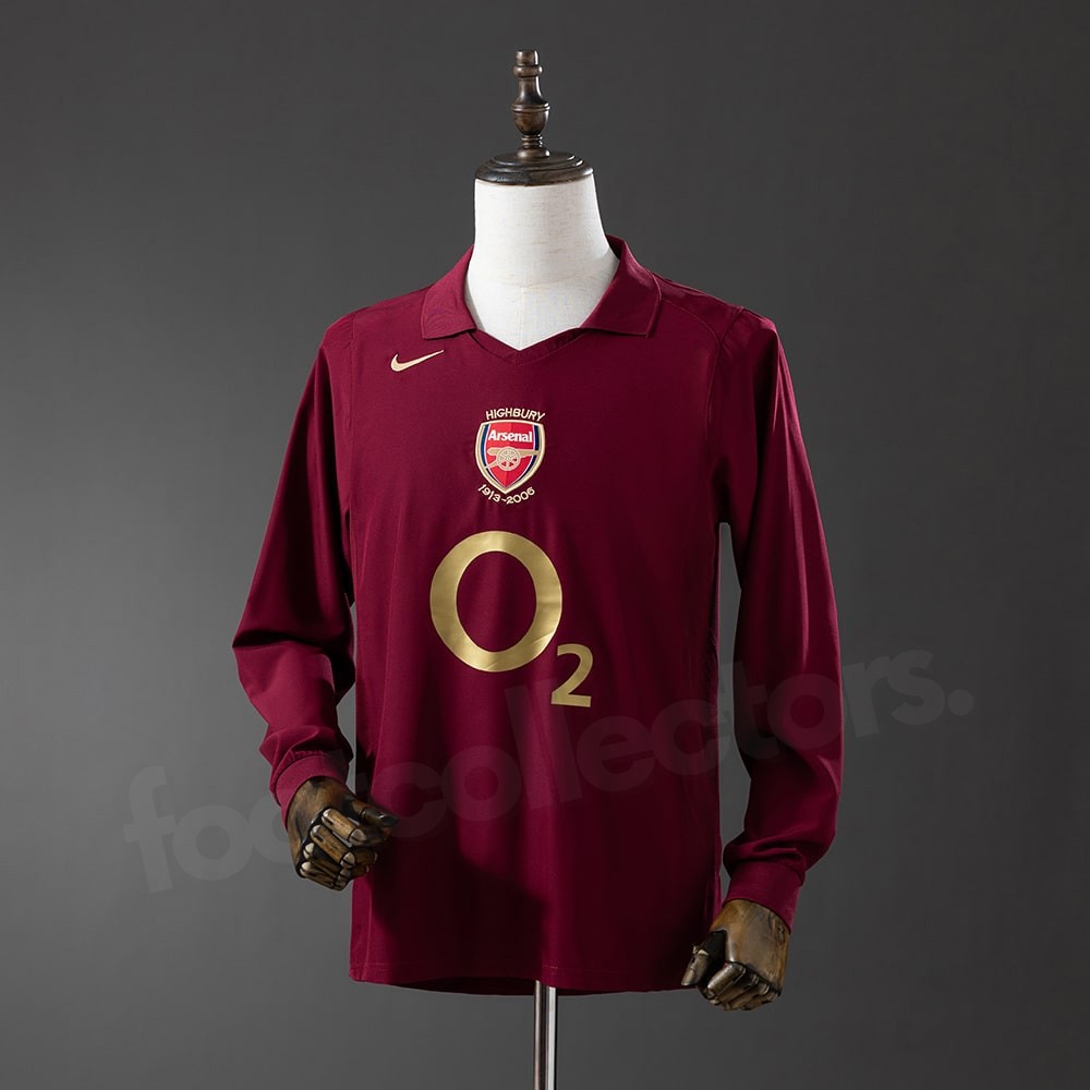 Maillot Arsenal Domicile 2005-2006 Manches Longues