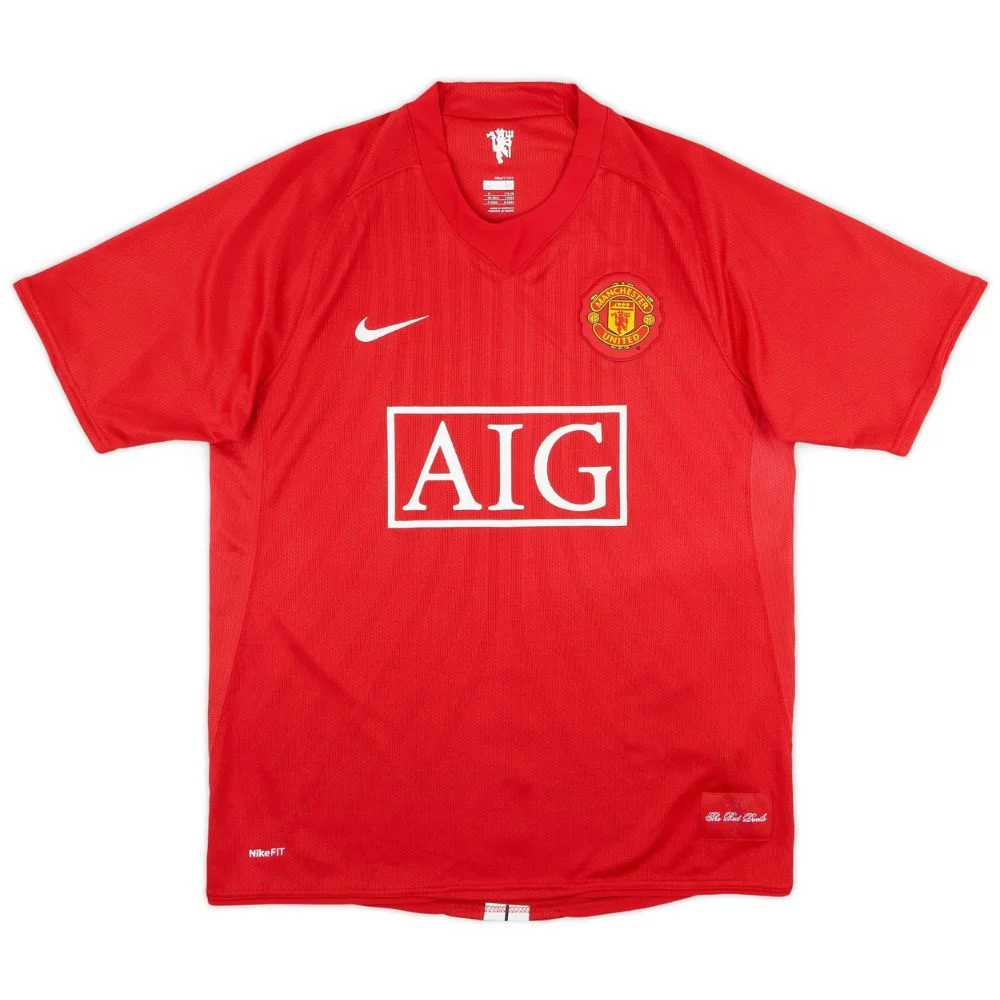 Maillot Manchester United Domicile 2007-2009 Ronaldo