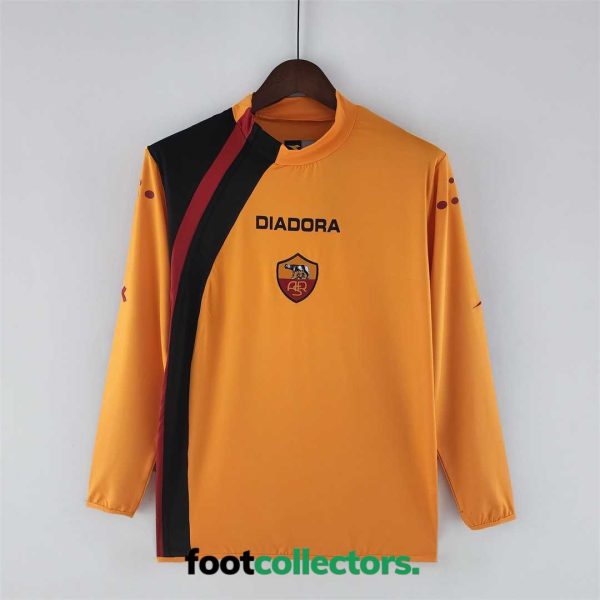 MAILLOT RETRO VINTAGE AS ROMA HOME 2005-06 MANCHES LONGUES (1)