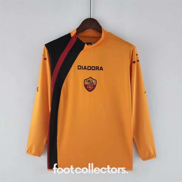 MAILLOT RETRO VINTAGE AS ROMA HOME 2005-06 MANCHES LONGUES (1)