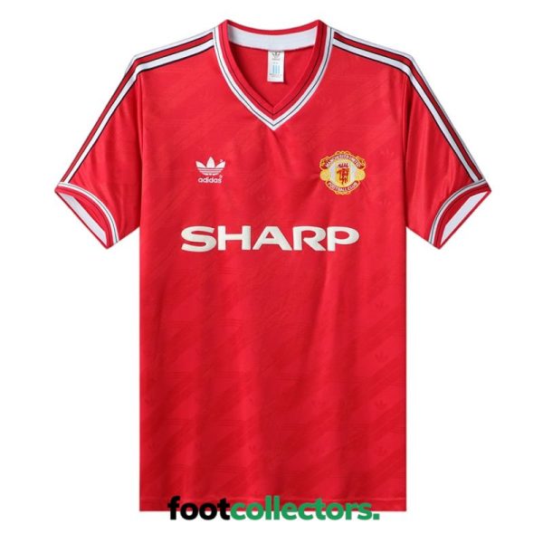 MAILLOT RETRO VINTAGE MANCHESTER UNITED HOME 1986-88