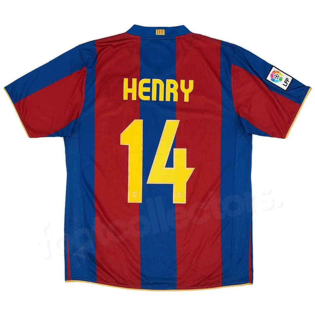 Maillot Retro Vintage Barca Domicile 2007 2008 Henry (1)