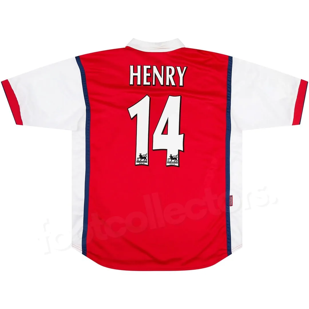 ARSENAL HENRY VINTAGE RETRO JERSEY 1998-1999 (1)