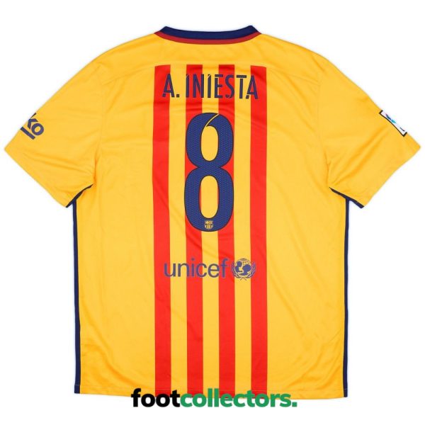 Maillot Barca Away 2015 – 2016 Iniesta