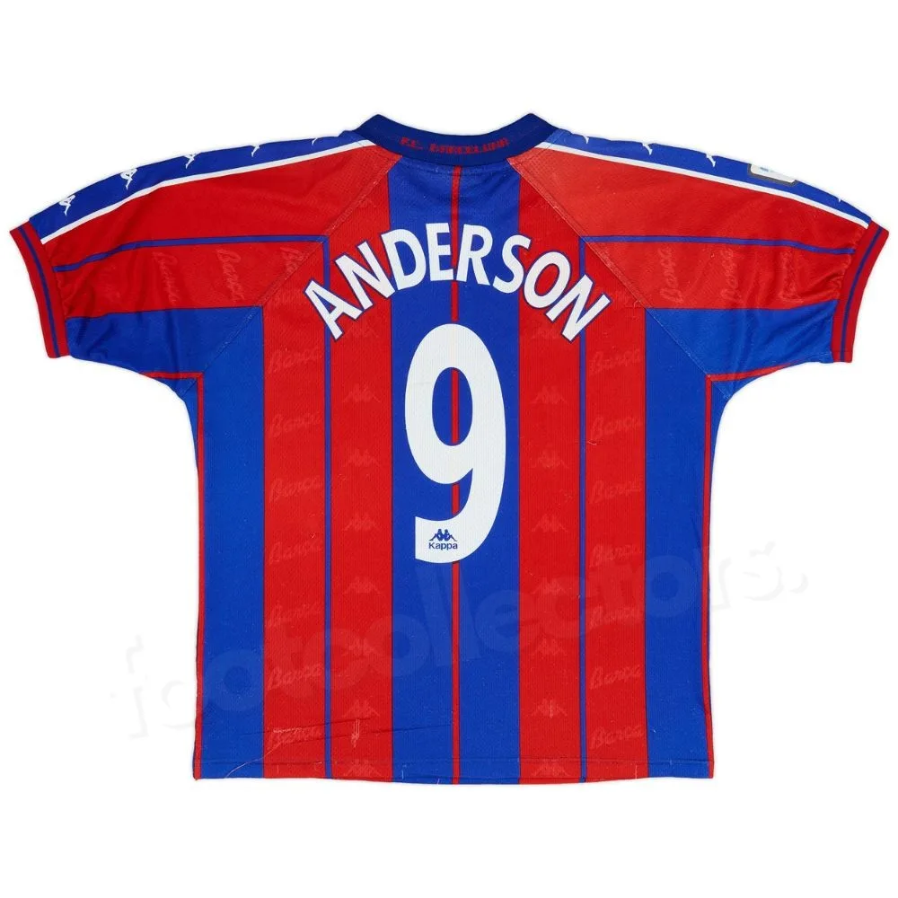 Maillot Barca Domicile 1997 - 1998 Anderson