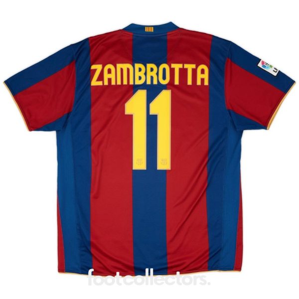 Maillot Barca Domicile 2007 - 2008 Zambrotta