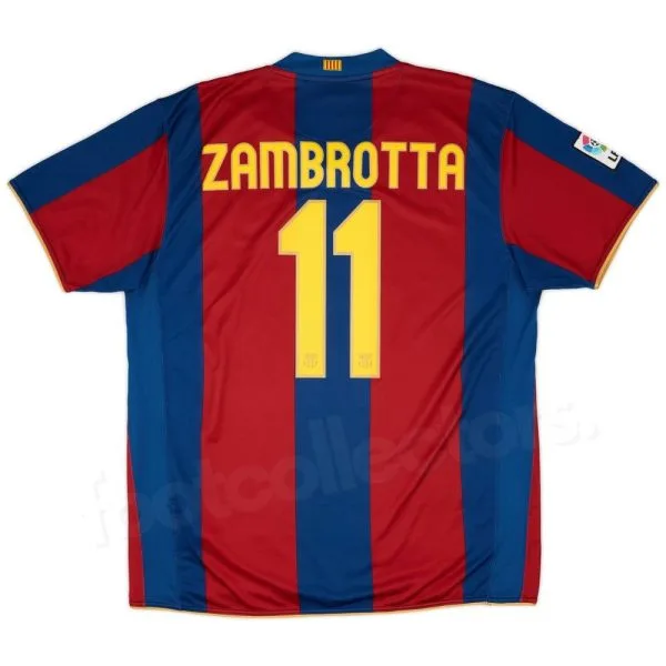 Maillot Barca Domicile 2007-2008 Zambrotta