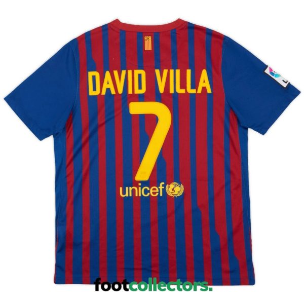 Maillot Barca Domicile 2011 – 2012 David Villa