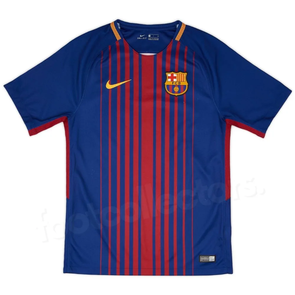 Maillot Barca Domicile 2017 - 2018 Iniesta