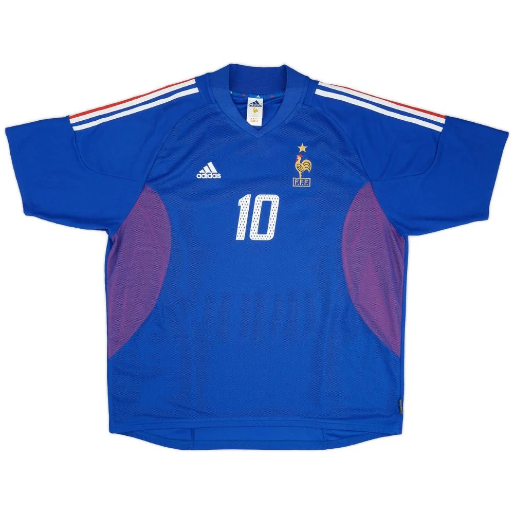 Camiseta local de la selección francesa 2002-2004 de Zidane