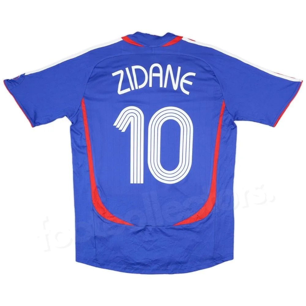 Maillot Equipe de France Domicile 2006 - 2007 Zidane