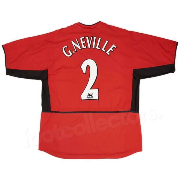 Maillot Manchester United Domicile 2002-2004 Neville
