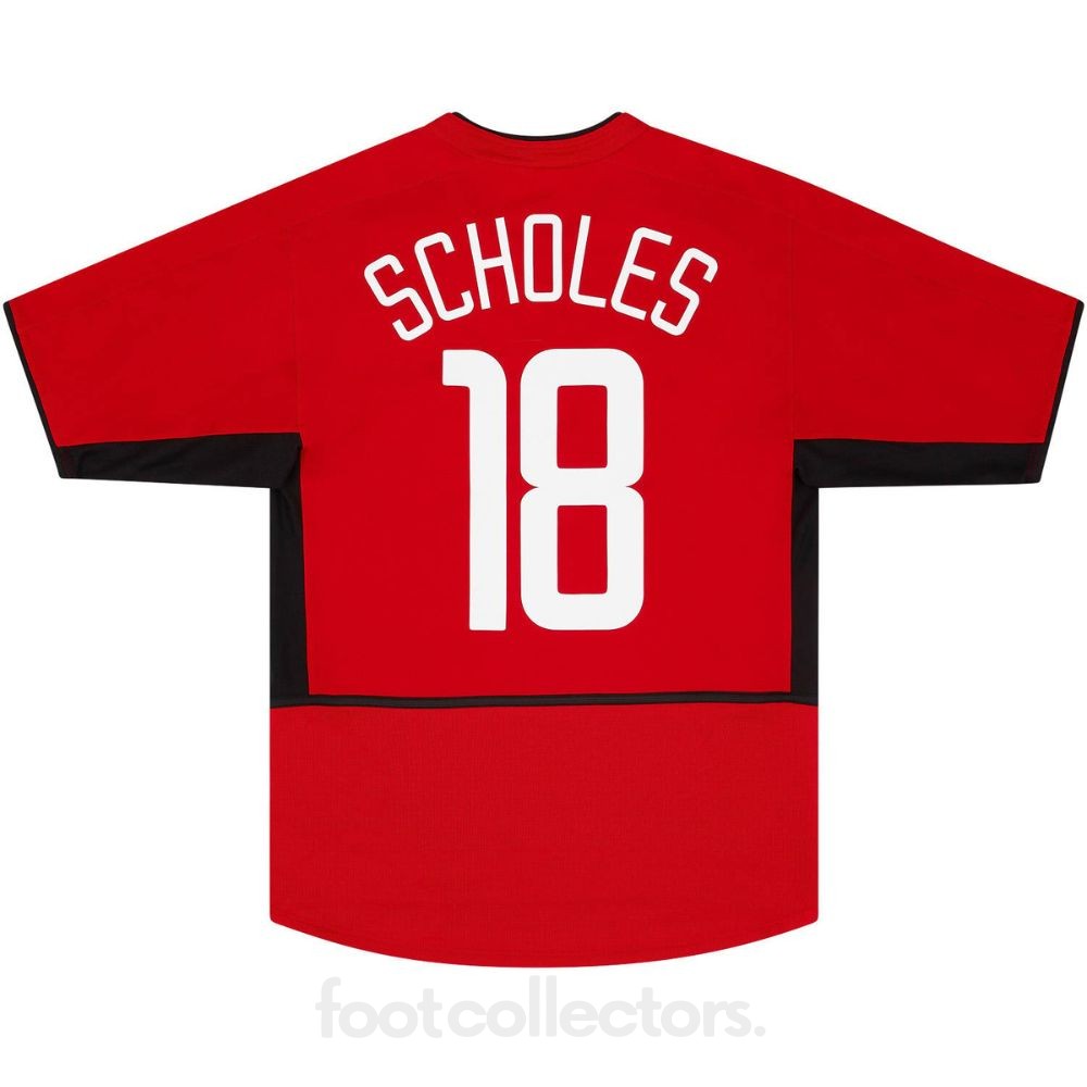 Maillot Manchester United Domicile 2002-2004 Scholes