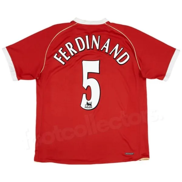 Maillot Manchester United Domicile 2006-2007 Ferdinand