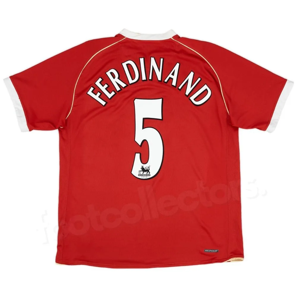 Maillot Manchester United Domicile 2006-2007 Ferdinand