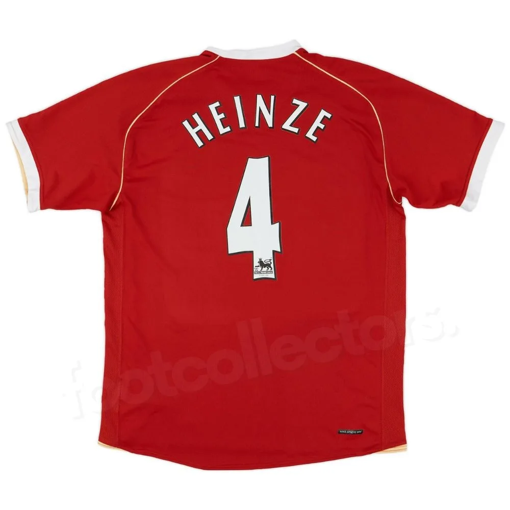 Maillot Manchester United Domicile 2006-2007 Heinze