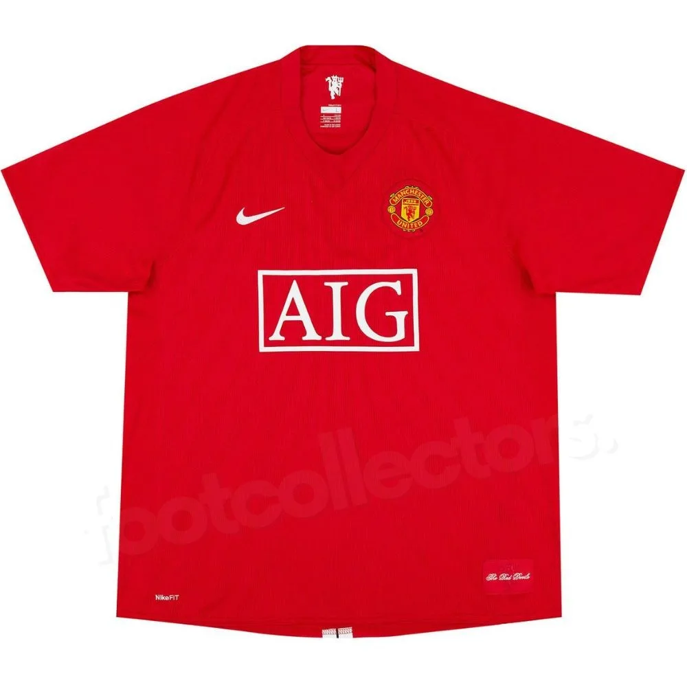 Maillot Manchester United Domicile 2007-2009 Evra