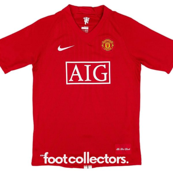 Maillot Manchester United Domicile 2007-2009 Nani