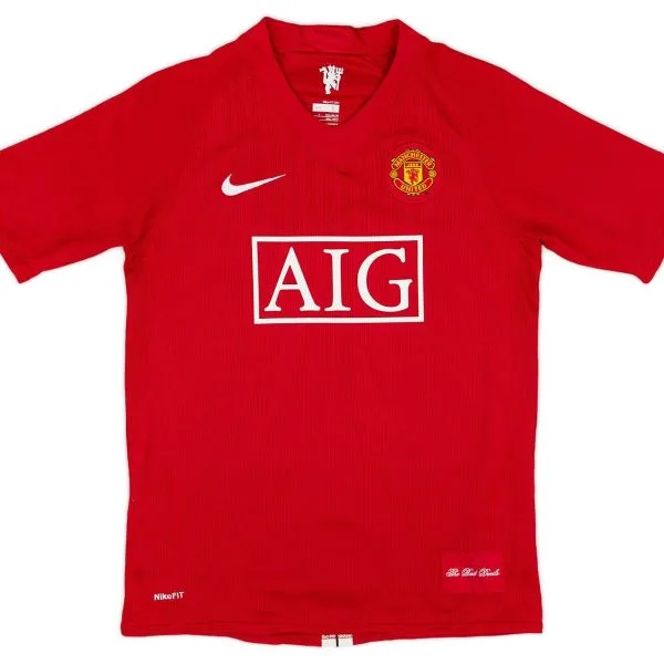 Maillot Manchester United Domicile 2007-2009 Nani