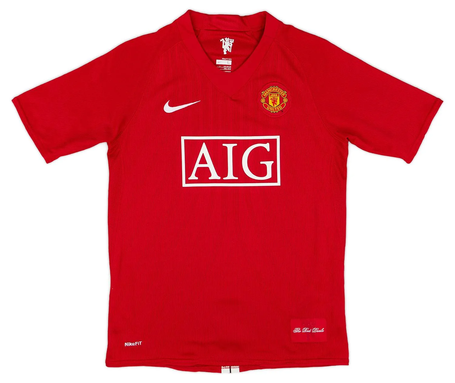 Maillot Manchester United Domicile 2007-2009 Nani