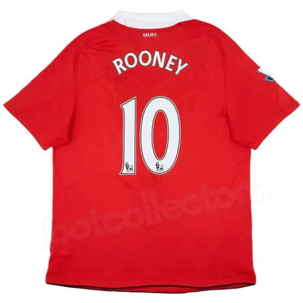 Maillot Manchester United Domicile 2010-2011 Rooney