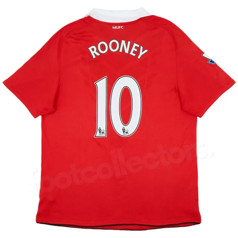 Maillot Manchester United Domicile 2010-2011 Rooney