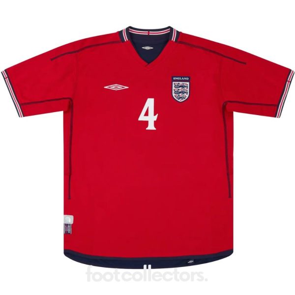 Maillot Retro Vintage Angleterre Away 2002 2004 Gerrard