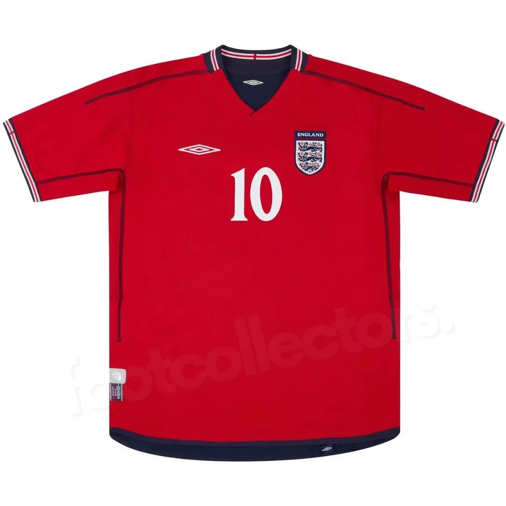 Maillot Retro Vintage Angleterre Away 2002 2004 Owen