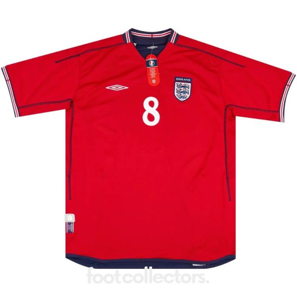 Maillot Retro Vintage Angleterre Away 2002 2004 Scholes