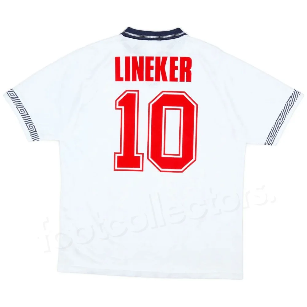 Maillot Retro Vintage Angleterre Domicile 1990 1992 Lineker