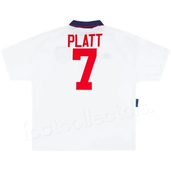 England Home Shirt 1993-1995 Platt