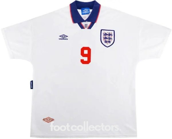 Maillot Retro Vintage Angleterre Domicile 1993 1995 Shearer