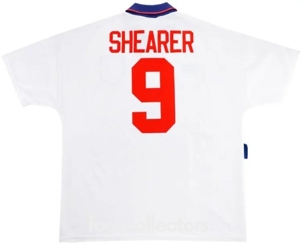 Maillot Retro Vintage Angleterre Domicile 1993 1995 Shearer