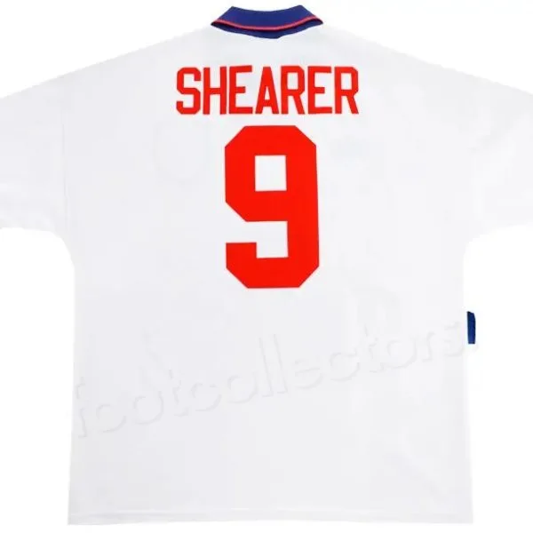 England Home Shirt 1993-1995 Shearer