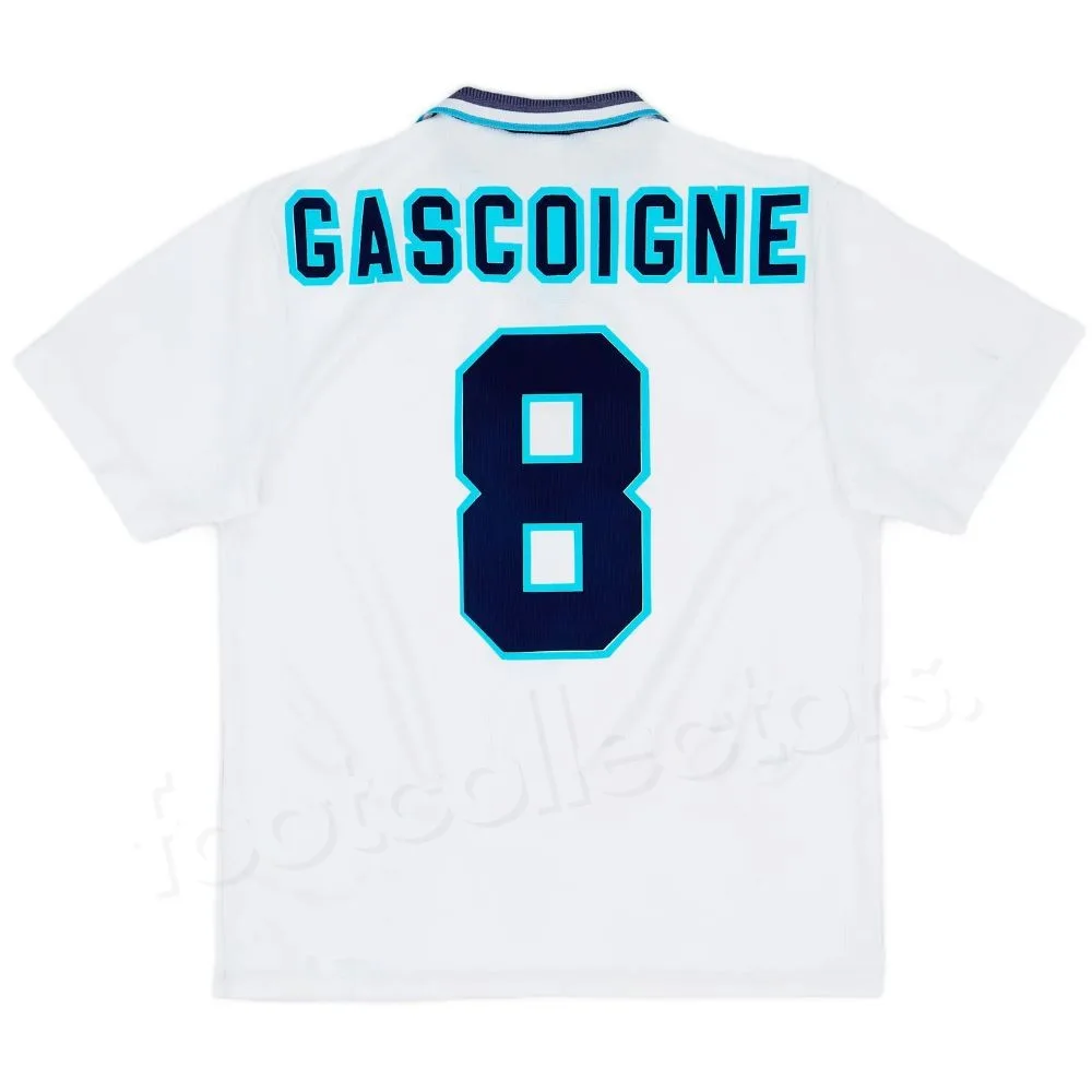 Maillot Retro Vintage Angleterre Domicile 1995 1997 Gascoigne