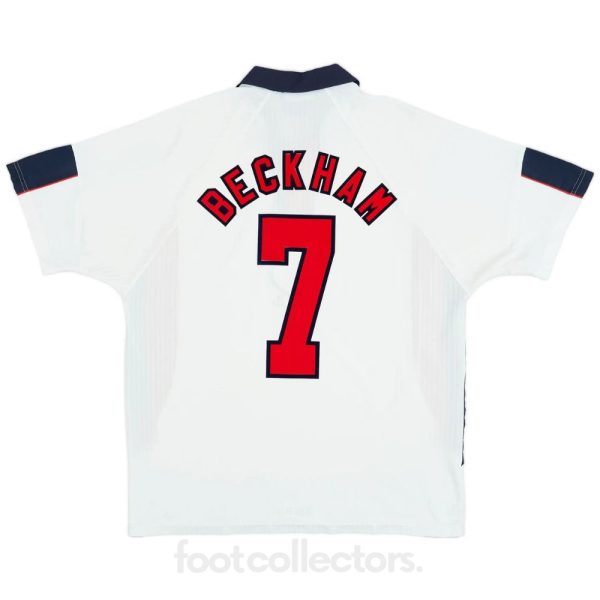 Maillot Retro Vintage Angleterre Domicile 1997 1999 Beckham