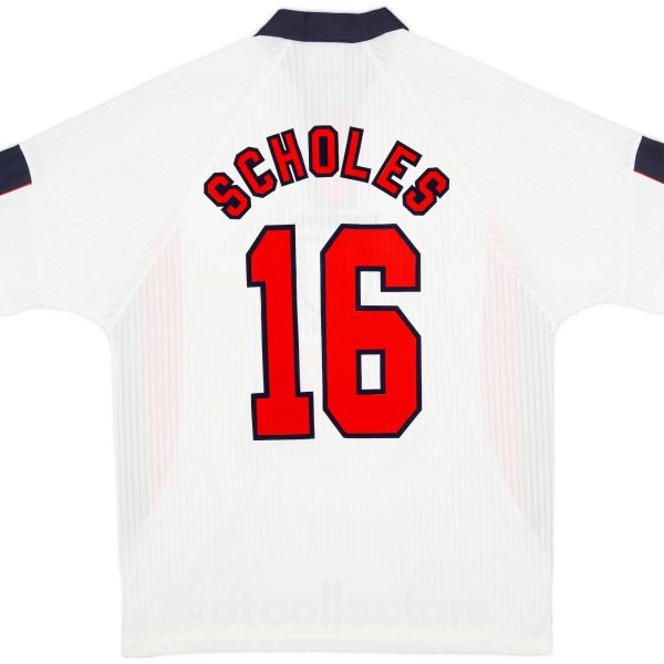 Maillot Retro Vintage Angleterre Domicile 1997 1999 Scholes