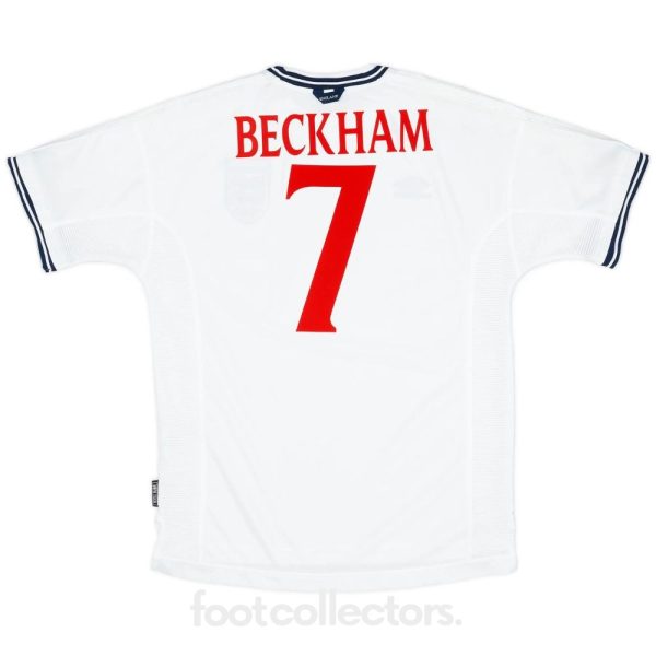 Maillot Retro Vintage Angleterre Domicile 1999 2001 Beckham