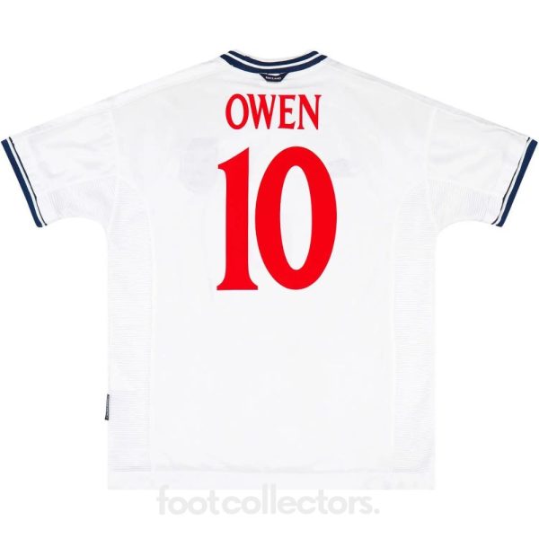 Maillot Retro Vintage Angleterre Domicile 1999 2001 Owen