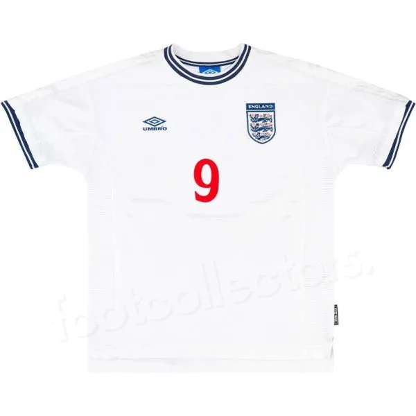 Maillot Retro Vintage Angleterre Domicile 1999 2001 Shearer