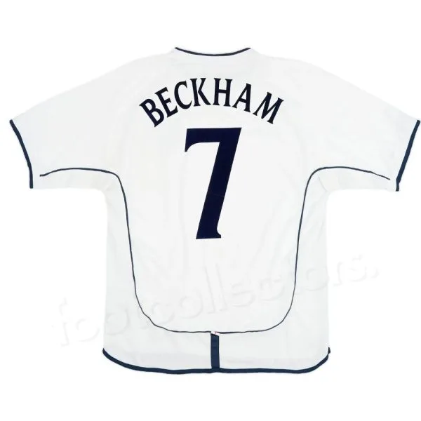 Maillot Retro Vintage Angleterre Domicile 2001 2003 Beckham