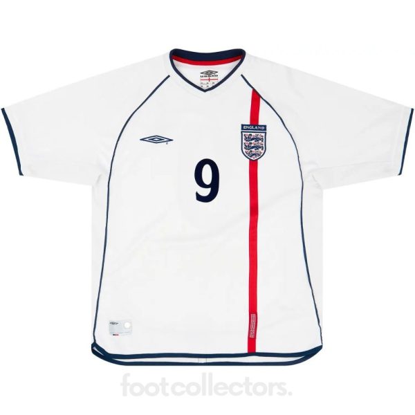 Maillot Retro Vintage Angleterre Domicile 2001 2003 Fowler