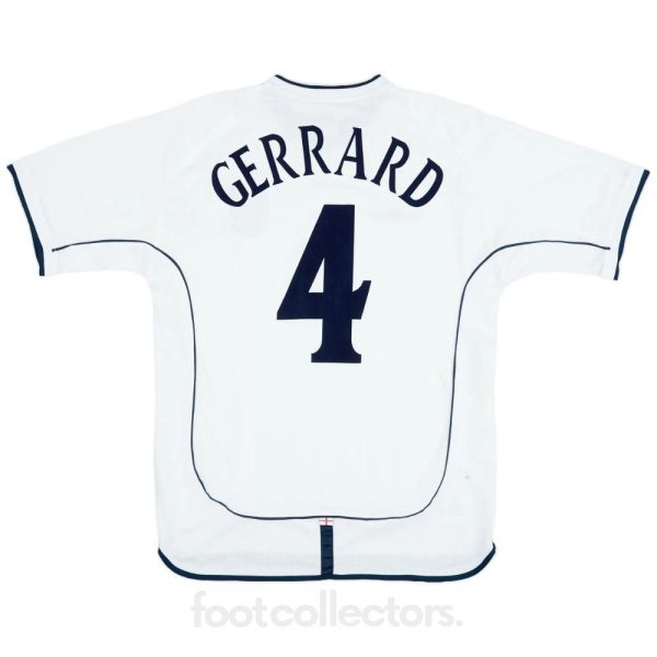 Maillot Retro Vintage Angleterre Domicile 2001 2003 Gerrard