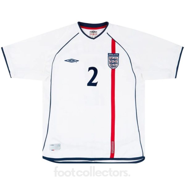 Maillot Retro Vintage Angleterre Domicile 2001 2003 Neville