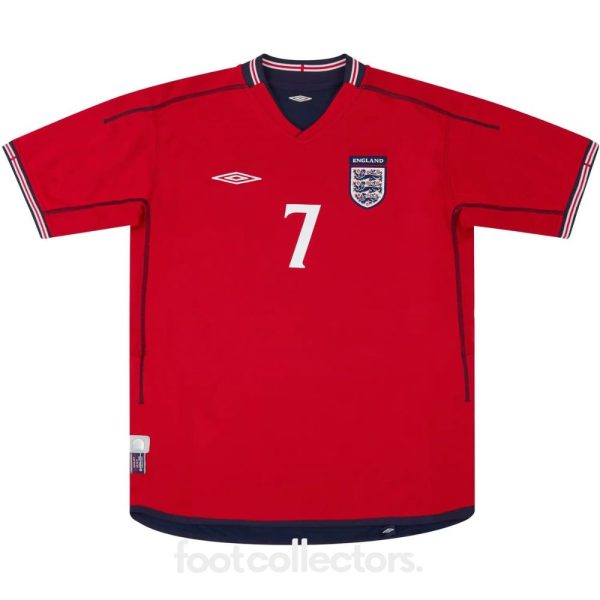 Maillot Retro Vintage Angleterre Away 2002 2004 Beckham