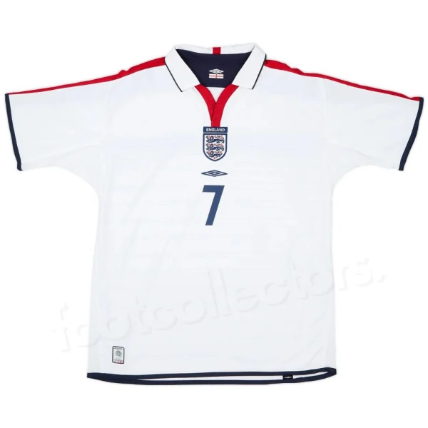 Maillot Retro Vintage Angleterre Domicile 2003 2005 Beckham