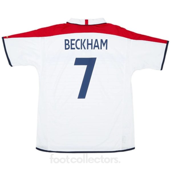 Maillot Retro Vintage Angleterre Domicile 2003 2005 Beckham