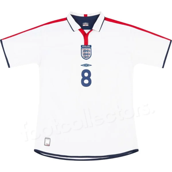 Maillot Retro Vintage Angleterre Domicile 2003 2005 Scholes