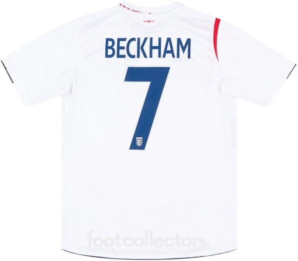 Maillot Retro Vintage Angleterre Domicile 2005 2007 Beckham