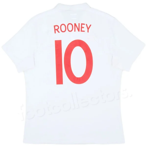 Maillot Retro Vintage Angleterre Domicile 2009 2010 Rooney